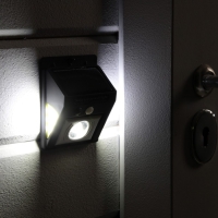 Садовый светильник на солнечной батарее, накладной, 9.5 &times; 12 &times; 5 см, COB LED, свечение белое