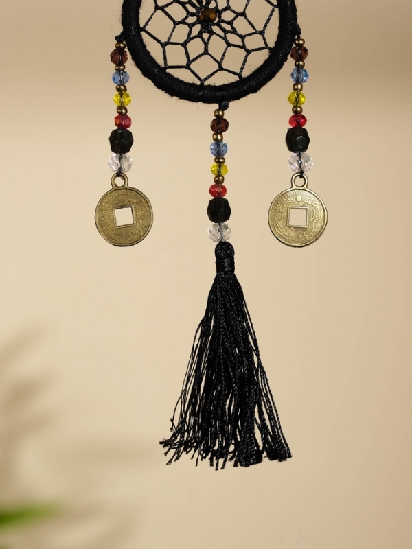 Брелок "Ловец снов" 4х15 см. чёрный