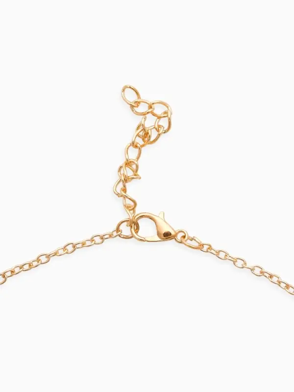 Кулон на цепочке "Вишенка граненая", цвет красный в золоте 44+удл, d10+6