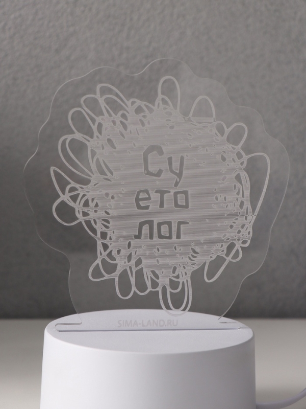 Светильник "Суетолог" LED RGB от сети RISALUX 9,5х13,2х14,6 см