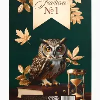 Большой ежедневник soft-touch А5+, 96 листов "Самый лучший учитель"