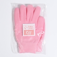 Перчатки гелевые, увлажняющие, one size, в пакете, цвет розовый Перчатки гелевые, увлажняющие, one size, в пакете, цвет розовый