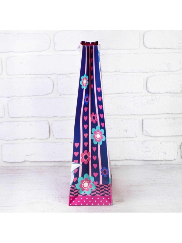 Пакет подарочный "С Днем рождения!" 31х40х11 см, упаковка, Коты Аристократы