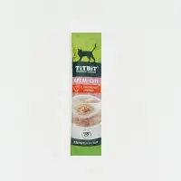 Лакомство крем-суп TitBit для кошек с кусочками индейки, 10 г
