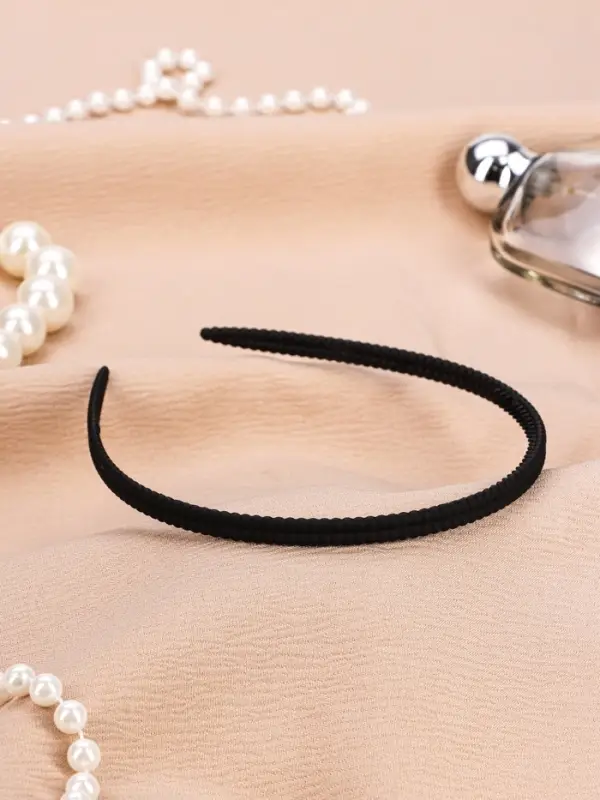 Ободок для волос "Классика галант" шарики, 0,7 см, чёрный