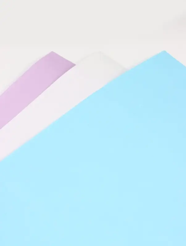 Бумага упаковочная крафт, двухсторонняя, "Облака",50 х 68см&plusmn;5%