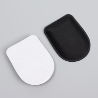 Подпяточники для обуви, клеевая основа, 8,3 &times; 6,5 см, пара, цвет чёрный