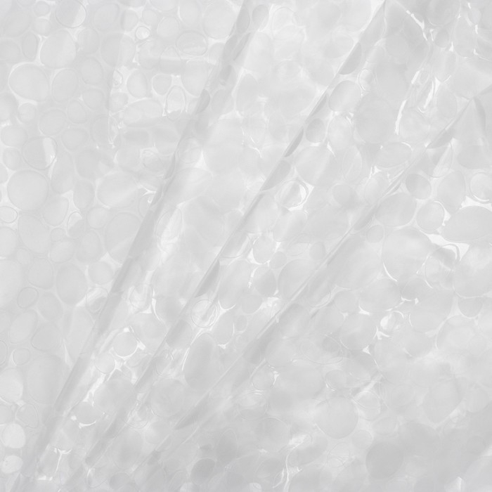 Штора для ванной SAVANNA &laquo;Галька&raquo;, 180&times;180 см, PEVA, цвет белый