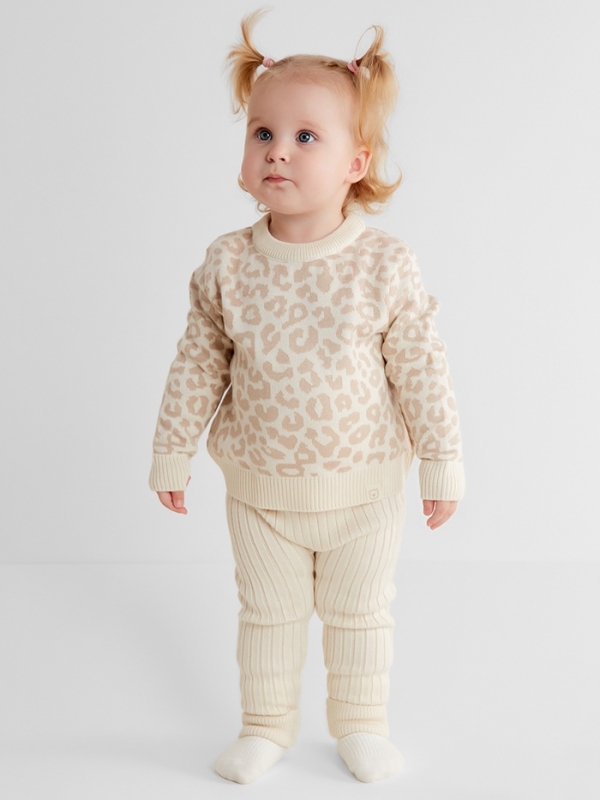 Комплект вязаный Крошка Я Leo Baby рост 86-92 см