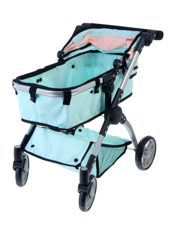 Коляска для кукол универсальная &laquo;Нежность&raquo;, с корзиной, металлический каркас