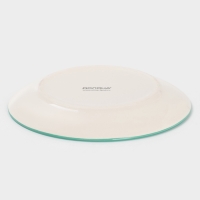 Тарелка Доляна "Райе" 19см, 19,5х2, цвет зеленый