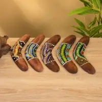 Сувенир "Бумеранг" албезия, 20х6х1 см, МИКС