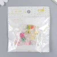 Декор для творчества стекло, пластик "Баночка с лимонадом" МИКС 1х1х2,5 см