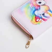 Кошелёк детский на молнии «Выбражулька», цвет розовый Кошелёк детский на молнии «Выбражулька», цвет розовый