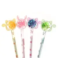 Ручка - прикол Calligrata &laquo;Блеск киска&raquo; гелевая, МИКС (штрихкод на штуке)