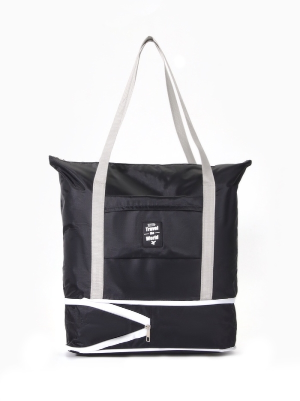 Сумка дорожная на молнии, чёрная