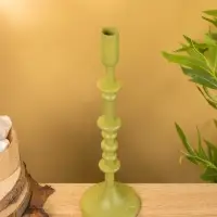 Подсвечник на 1 свечу "Авокадо" 10х10х35 см