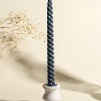 Набор свечей витых, 2х25 см, 4 шт, палитра серого 25,5х8,8х2,4 см