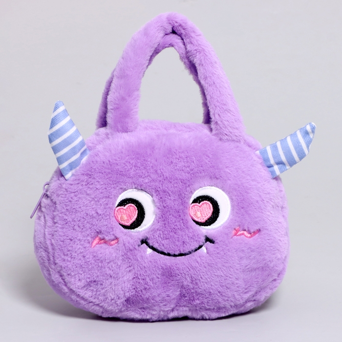 Сумка детская «Монстрик», 21 см, цвет фиолетовый Сумка детская «Монстрик», 21 см, цвет фиолетовый