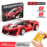 Конструктор радиоуправляемый &laquo;Спорткар&raquo;, 306 деталей