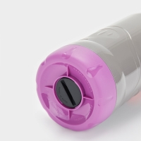 Термос 1 л, со стеклянной колбой, 11х31см, фиолетовый