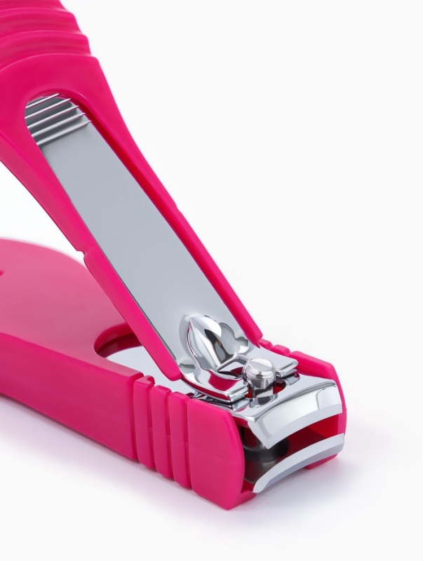 Кусачки-книпсер педикюрные, с пилкой, 7 см, цвет МИКС