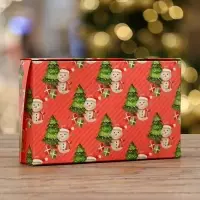 Коробка складная &laquo;Снеговичок&raquo;, розовая, 20&times;12&times;4 см