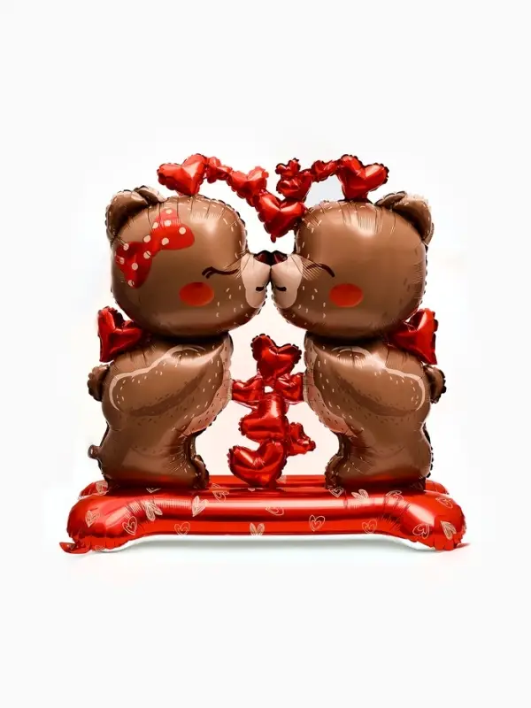 Воздушный шар фольгированный 50" &laquo;Влюбленные мишки", под воздух