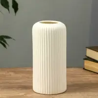 Ваза керамика настольная "Флоранс классик" 20х9,5х7 см, белый