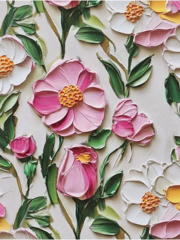 Бумага упаковочная глянцевая &laquo;Цветочная поляна&raquo;, 70 &times; 100 см