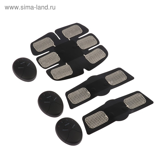 Массажёр для пресса и рук Luazon LEM-37, 6 режимов, 3 пульта, 6хААА (не в компл.), чёрный Массажёр для пресса и рук Luazon LEM-37, 6 режимов, 3 пульта, 6хААА (не в компл.), чёрный