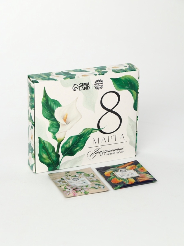 Чай подарочный &laquo;8 марта&raquo;, 20 г + 12 п