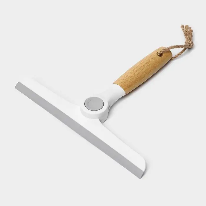 Водосгон Meli, с поворотным сгоном TRP, бамбуковая ручка, 24&times;20 см