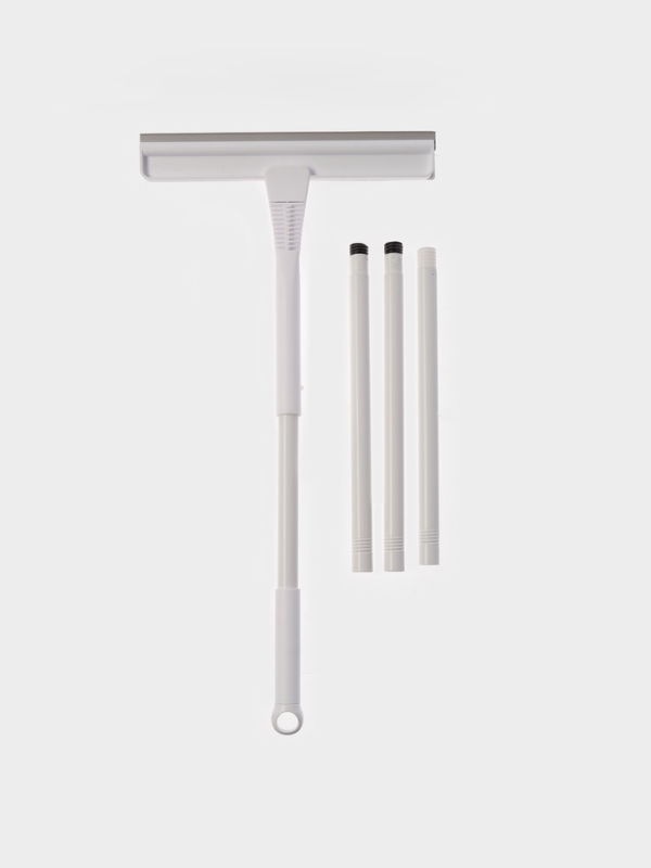 Окномойка гибкая, 5 насадок, с заглушкой, составная 4х секционная ручка, 138 см
