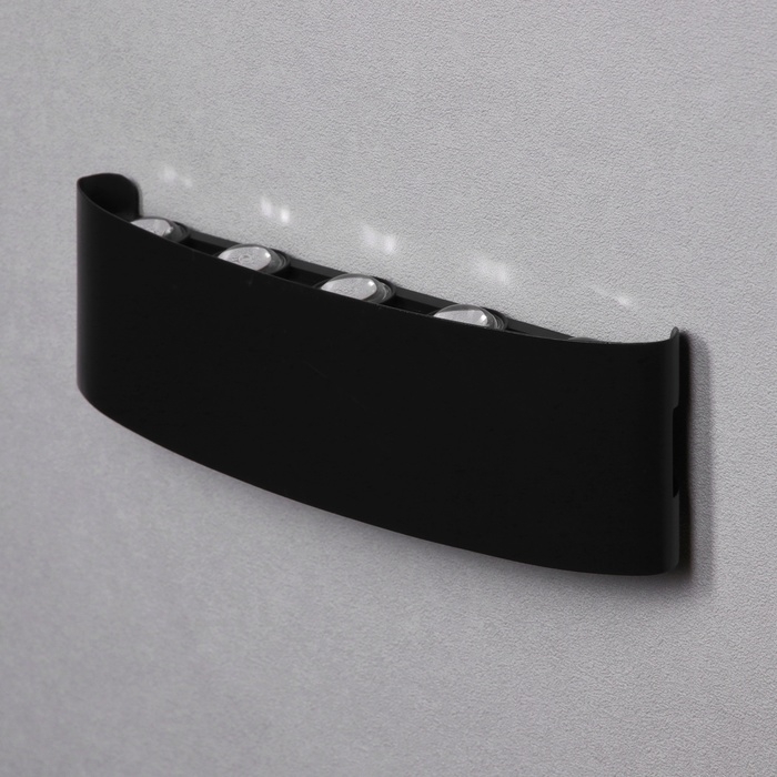 Светильник фасадный "Полусфера", FSD-099, 10 Вт, 3000К, 5 лучей, IP65, 220 В, металл, черный   10085