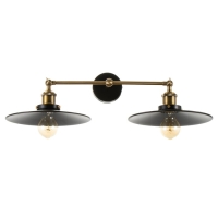 Бра "Кандела" 2хЕ27 черный  22х22х10см