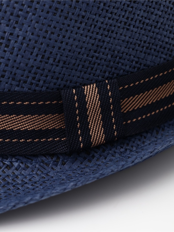 Шляпа мужская MINAKU "Пляж", размер 58, цвет синий