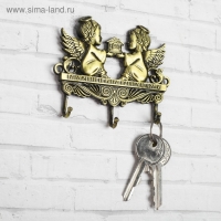 Ключница настенная &laquo;Гармонии и мира вашему дому&raquo;, ангелы, 9 х 6,9 см.