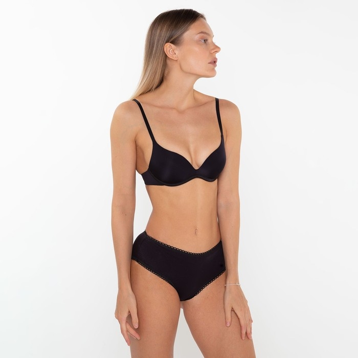 Трусы женские слипы, цвет чёрный, размер 56