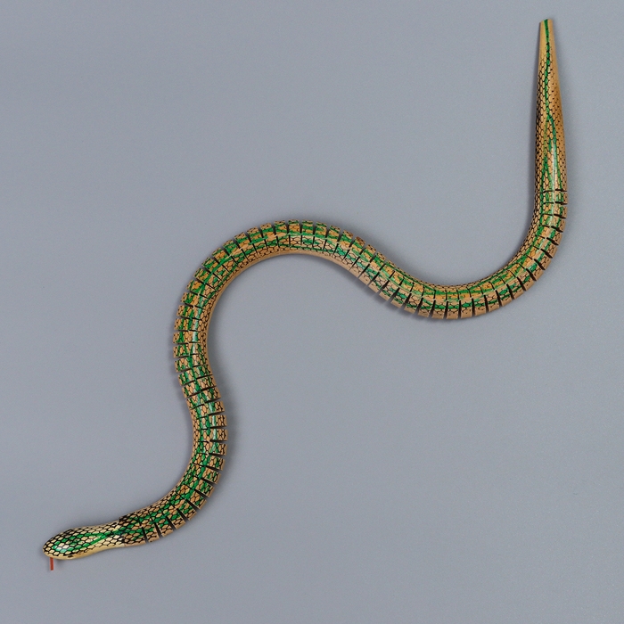 Новый год! Деревянная игрушка &laquo;Змея&raquo;, 70 &times; 2 &times; 2 см