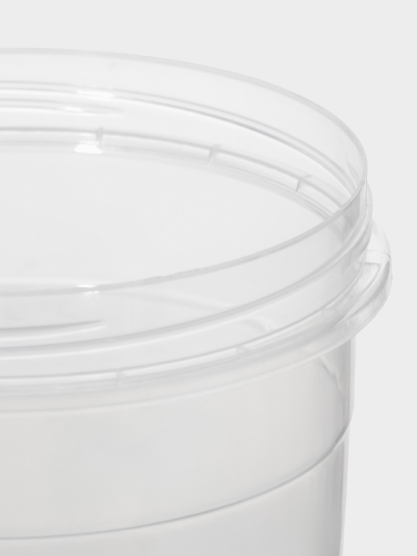 Банка для хранения продуктов, 1.3 л, пластик, прозрачная, крышка МИКС