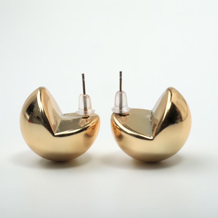 Серьги пластик &laquo;Сфера&raquo; правда, цвет золото