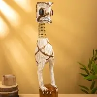 Сувенир &laquo;Попугай&raquo;, 12&times;12&times;65 см, дерево