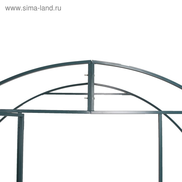 Теплица (каркас), 8 &times; 3 &times; 2 м, металл, профиль 20 &times; 20 мм, шаг дуги 1 м, без поликарбоната