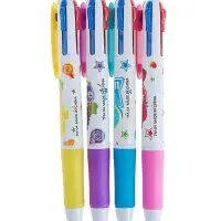 Ручка шариковая многоцветная Calligrata, автоматическая, 4 цвета, с рисунком, МИКС