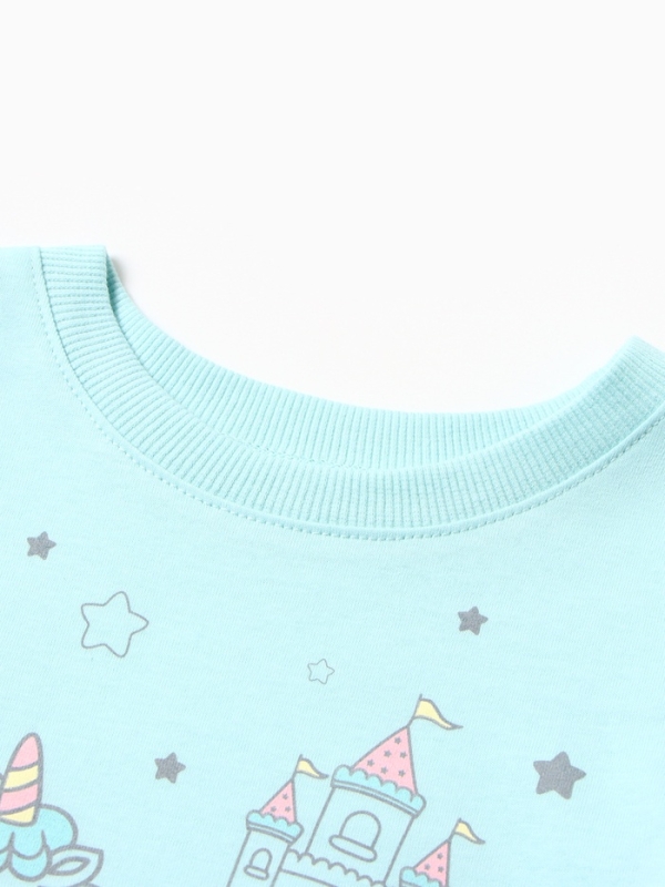 Лонгслив для девочки, цвет мятный, рост 104 см