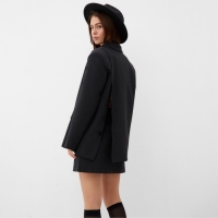 Пиджак женский с пуговицами на спине MIST, р.S-M, черный