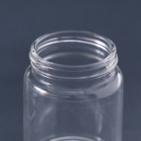 Декор для творчества стекло "Баночка с крышкой" серебро  набор 6 шт 4,7х4,7х6 см