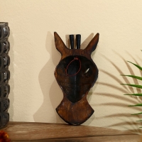 Маска "Зебра" албезия 19х9х4 см