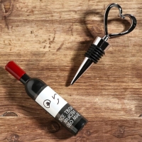 Штопор и пробка для бутылки вина &laquo;Набор для влюбленных&raquo;